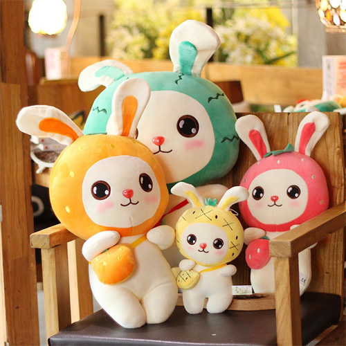 gấu bông trái cây túi