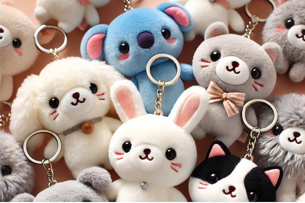 Stuffed animal keychain