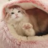 Soft Furred Cave Style Cat Bed