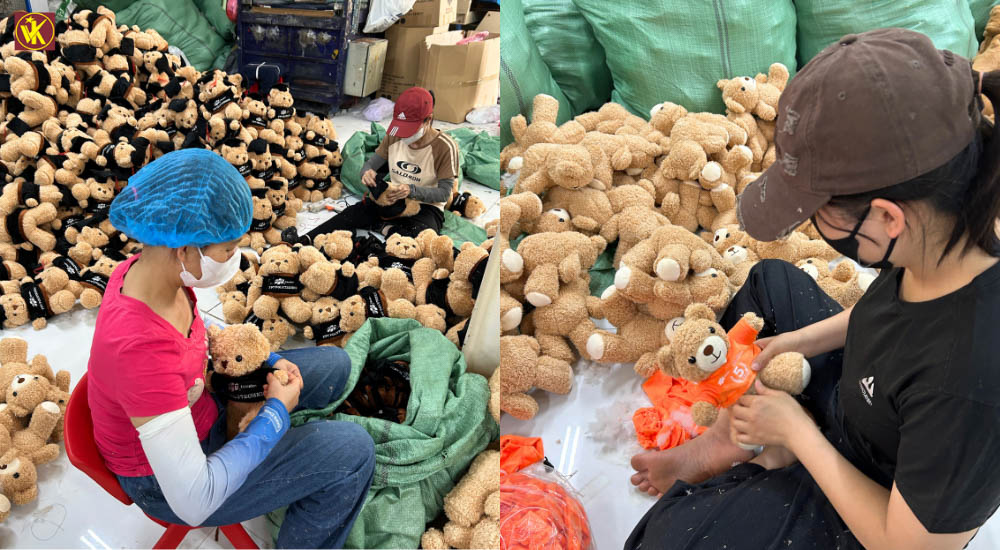 Multi-layer QC process at Viet Khue plush toys wholesale factory