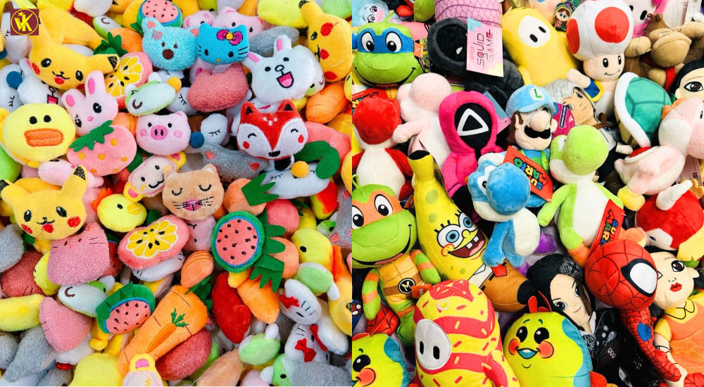 wholesale plush toys for claw machines with varied designs