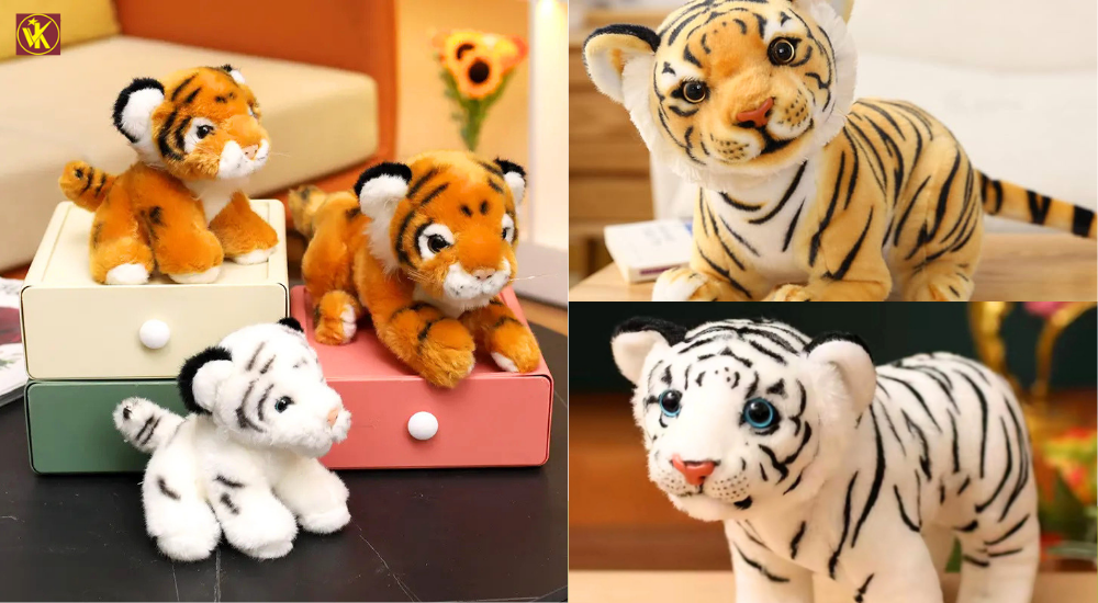 Bulk production at baby tiger plush toy manufacturers